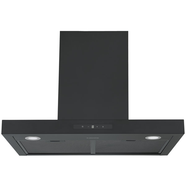 Ancona 30" Convertible WallMounted Rectangular Range Hood in Matte Black Wayfair